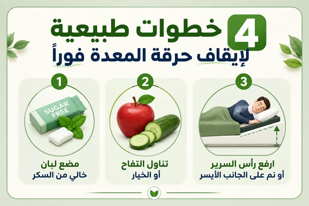 طرق طبيعية وسريعة للراحة من ارتجاع المريء وحرقة الصدر.