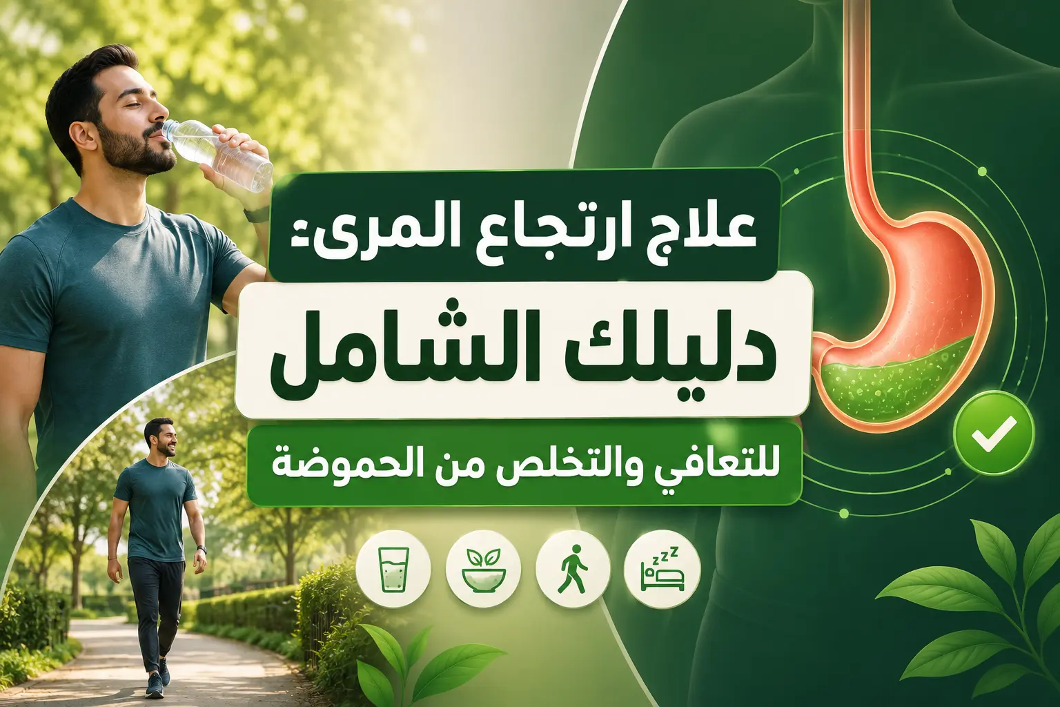 علاج ارتجاع المريء والتخلص من الحموضة نهائياً