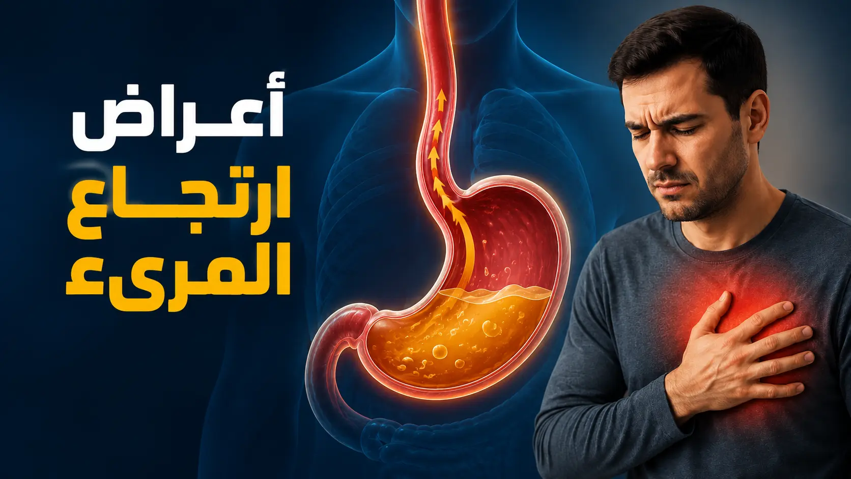 اعراض ارتجاع المرىء