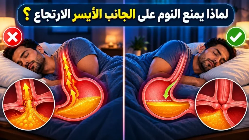 طريقة النوم الصحيحة لمريض ارتجاع المريء